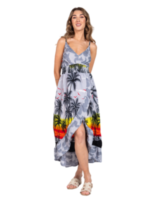 Adjustable Spaghetti Strap - High Low Ladies Hawaiian Dress Prepack