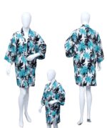 Short Kimono Robe (Beach Cover-up) - Ladies Hawaiian Prepack