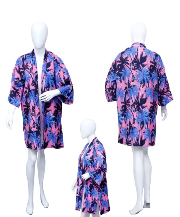 Short Kimono Robe (Beach Cover-up) - Ladies Hawaiian Prepack