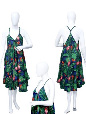 Cross Back Relaxed Ladies Hawaiian Dress Prepack