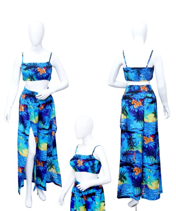 Adjustable Top and Waist Palazzo Set (Elastic) - Hawaiian Dress Prepack