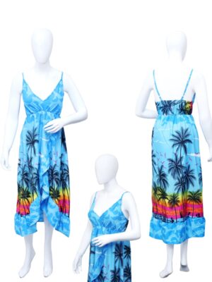 Adjustable Spaghetti Strap - High Low Ladies Hawaiian Dress Prepack