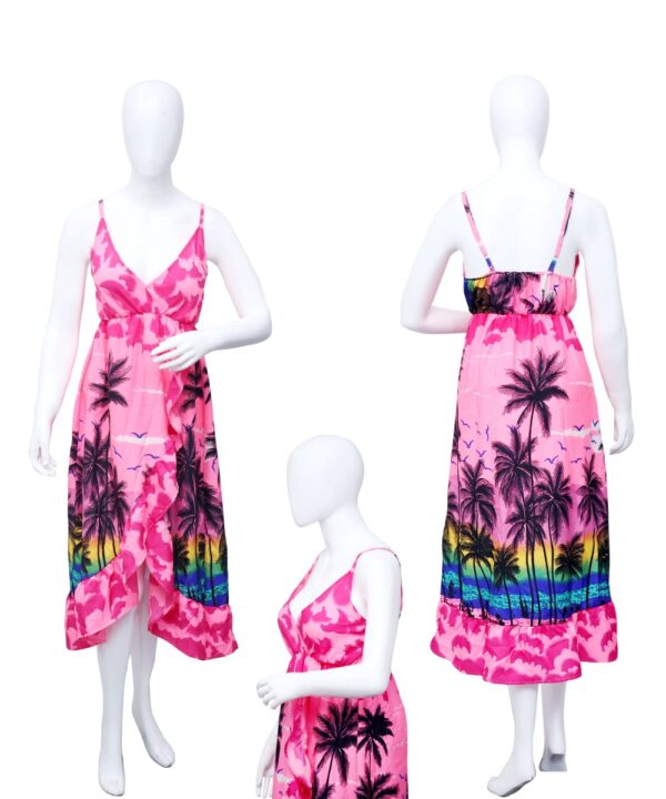 Adjustable Spaghetti Strap - High Low Ladies Hawaiian Dress Prepack