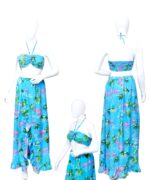 Adjustable Waist / Bra Skirt Halter Set Ladies Hawaiian Prepack