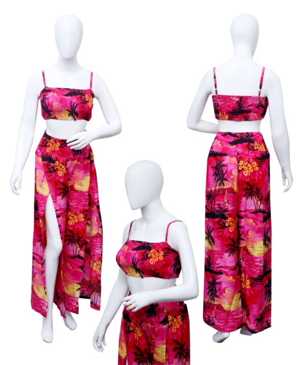 Adjustable Top and Waist Palazzo Set (Elastic) - Hawaiian Dress Prepack