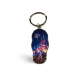 Florida Metal Key Chain - "Castle with Fireworks"