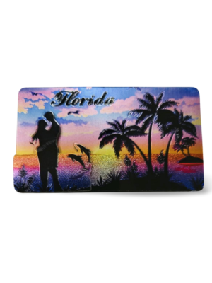 Florida 3D Magnet - "Sunset at the Beach"