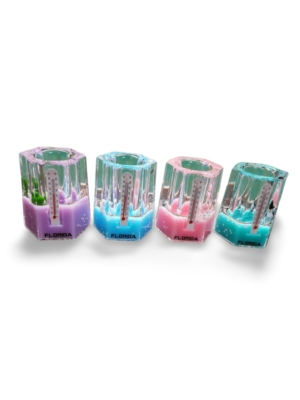 Liquid Pen Holder with temperature - Purple, Blue, Pink and Green