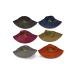 Florida 100% Cotton Bucket Hat - "Florida Tree Print" Black, Blue, Orange, Brown, Grey, Red