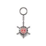 Florida Metal Key Chain - "Sunshine State Flamingo"