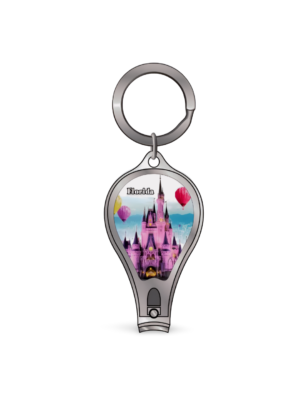 Florida Nail Clipper Key Chain (Metal) - "Balloon & Castle"