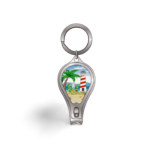 Florida Nail Clipper Key Chain (Metal) - "Beach & Tower"