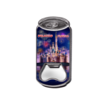 Florida Magnet Bottle Opener (Metal) - "Orlando Castle Night"