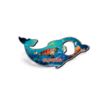 Florida Dolphin Magnet and Bottle Opener (Metal) - "Tortoise and the Ocean World"