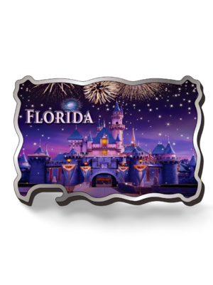 Florida Magnet Bottle Opener (Metal) - "Castle Night"