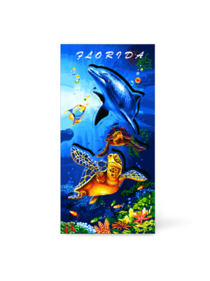 Florida 3D Magnet - "Ocean Life Scenario"