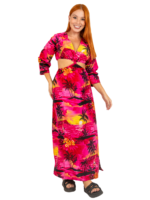 Adjustable Crop Top and Skirt - Maxi Set Hawaiian Dress Prepack