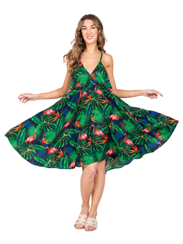 Cross Back Relaxed Ladies Hawaiian Dress Prepack