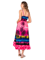Adjustable Spaghetti Strap - High Low Ladies Hawaiian Dress Prepack