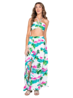 Adjustable Waist / Bra Skirt Halter Set Ladies Hawaiian Prepack