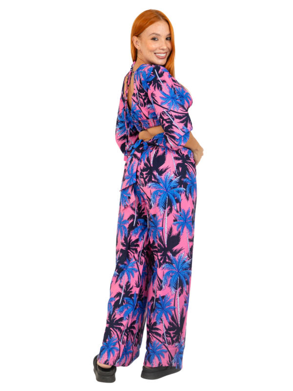Adjustable Crop Top and Palazzo Pant Set Ladies Hawaiian Prepack