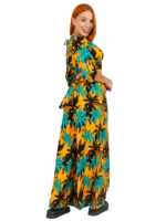Adjustable Crop Top and Palazzo Pant Set Ladies Hawaiian Prepack
