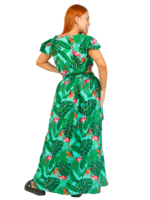 Adjustable Crop Top and Maxi Skirt Set Ladies Hawaiian Prepack