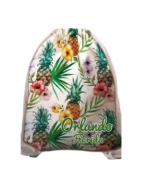 Florida String Backpack - "Orlando Pineapple"