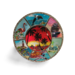 Florida Alloy Decorative Plate (Medium) - "Palm Trees"