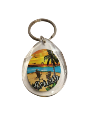 Florida Acrylic Key Chain - "Sea Beach"