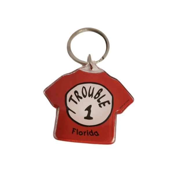 Florida Acrylic Key Chain - "TROUBLE 1"