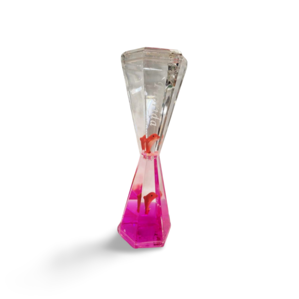 Polyresin Liquid Timer with Florida - Green, Red, Pink, and Blue