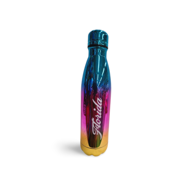 Florida Stainless Steel Bottle (Hot and Cold) - "Glossy Rainbow" Multicolor