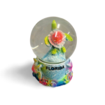 Polyresin Turtle Snow Globe with Florida - Light Orange, Light Yellow and Brown (Large Size)