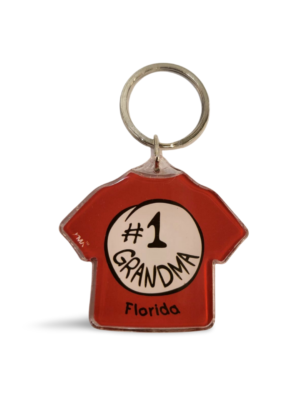 Florida Acrylic Key Chain - "#1 GRANDMA"