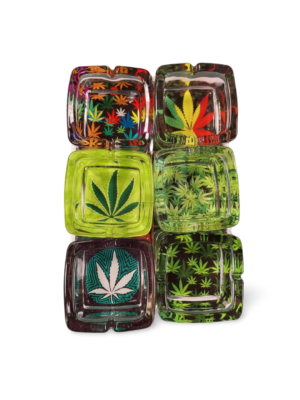 Glass Ashtray - "Weed Collection No.3"