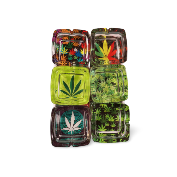 Glass Ashtray - "Weed Collection No.3"