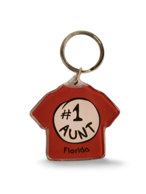 Florida Acrylic Key Chain - "#1 AUNT"