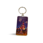 Florida Acrylic Key Chain - "Castle Fireworks"