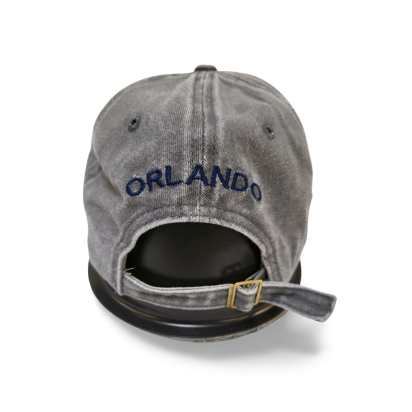 Florida 100% Cotton Cap - "Orlando Florida" Black, Grey, Blue, Red