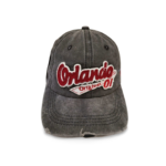 Florida 100% Cotton Cap - "Orlando Florida" Black, Grey, Blue, Red