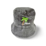 Florida 100% Cotton Bucket Hat - "Florida Tree Print" Black, Blue, Orange, Brown, Grey, Red