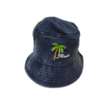 Florida 100% Cotton Bucket Hat - "Florida Tree Print" Black, Blue, Orange, Brown, Grey, Red