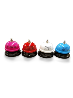 Florida Humorous Ring Bell - "Multi Type Text" Magenta, Red, White, Blue