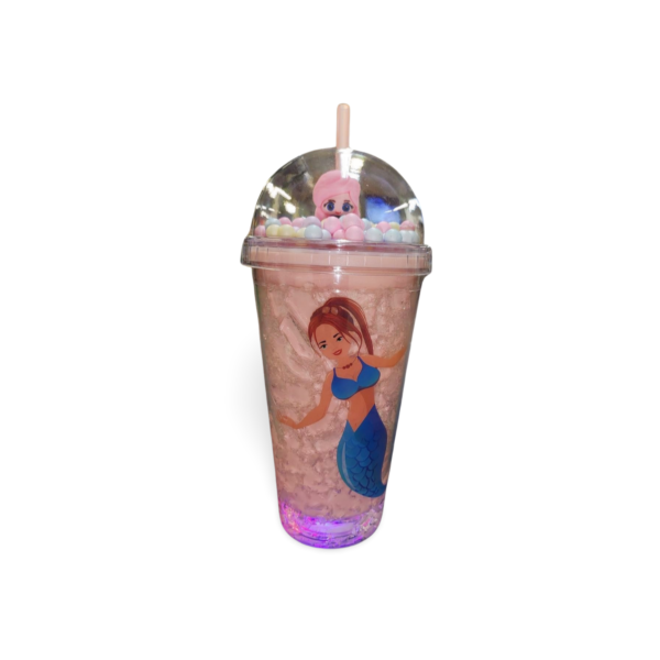 Color Changing Light Up Water Bottle - "Princesses" Pink, Green, Light Pink, Light Green