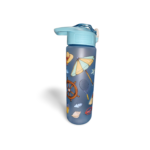 Plastic Water Bottle - "Sports Prints" Purple, Light Pink, Sky Blue, Grey