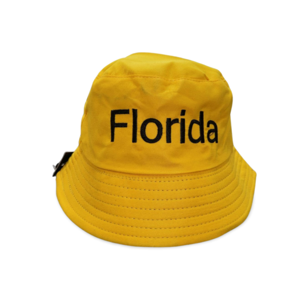 Polyester Reversible Bucket Hat (Florida) - Black, Pink, Red, Yellow, Blue, White