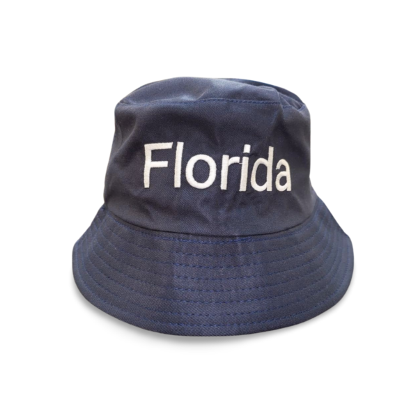 Polyester Reversible Bucket Hat (Florida) - Black, Pink, Red, Yellow, Blue, White