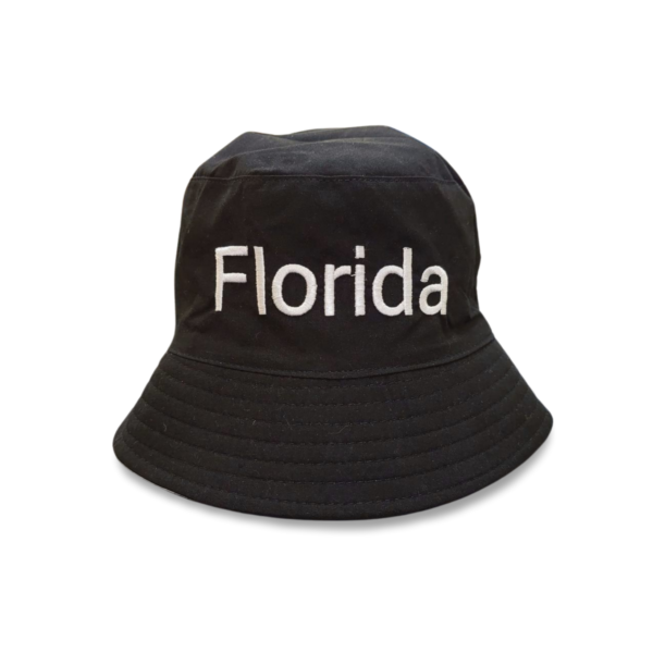 Polyester Reversible Bucket Hat (Florida) - Black, Pink, Red, Yellow, Blue, White