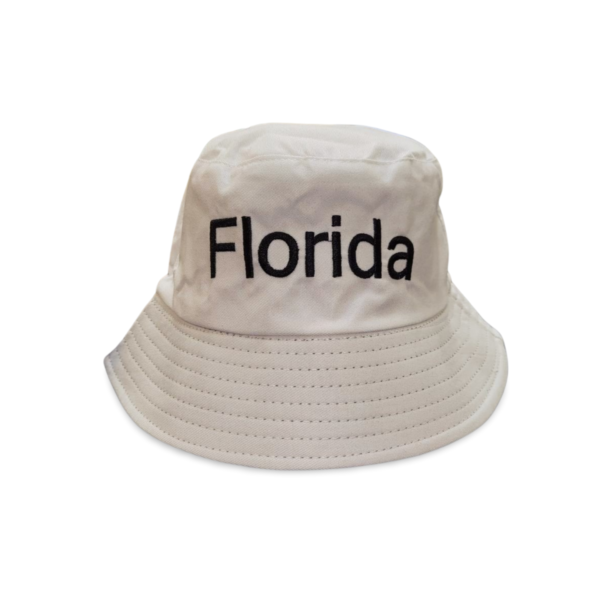 Polyester Reversible Bucket Hat (Florida) - Black, Pink, Red, Yellow, Blue, White